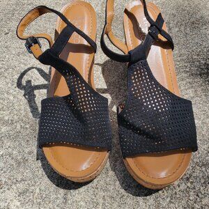 Black & brown wedges FrancoSarto